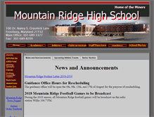 Tablet Screenshot of mountainridgehigh.com